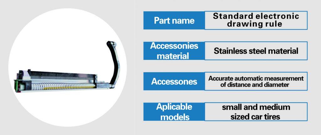 Automatic ruler of wheel balancer