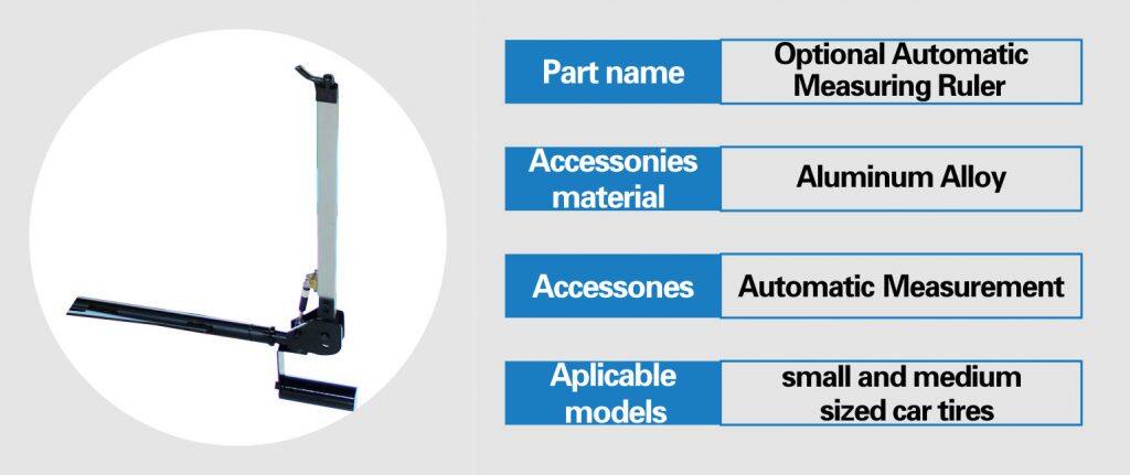 Automatic measurement of wheel balancer