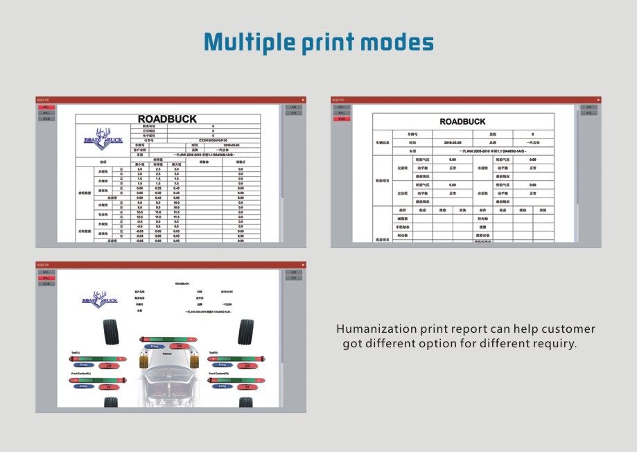 Multiple print modes