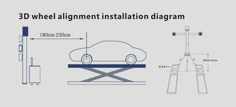 wheel alignment scissor car lift