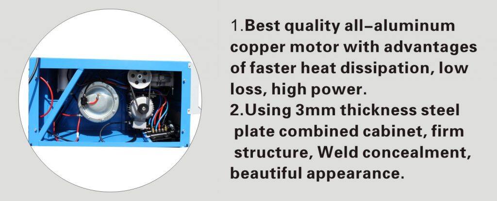 Copper motor of car tire changer